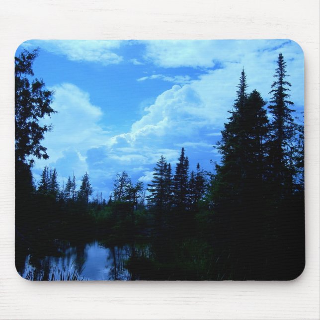 Clouds over campsite in northern Maine. Mouse Pad (Front)