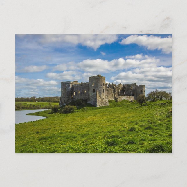 Clouds Over Carew Castle Postcard (Front)