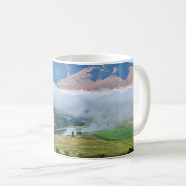 Clouds Over Flathead River Coffee Mug (Front Right)