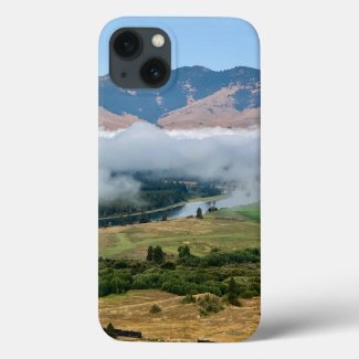 Clouds Over Flathead River iPhone Cases