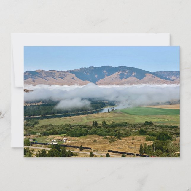 Clouds Over Flathead River Note Card (Front)