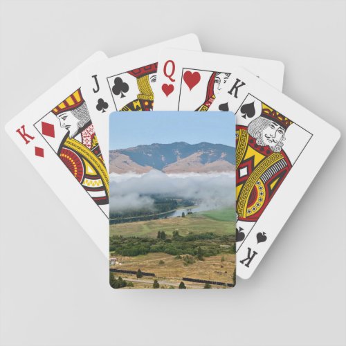 Clouds Over Flathead River Playing Cards