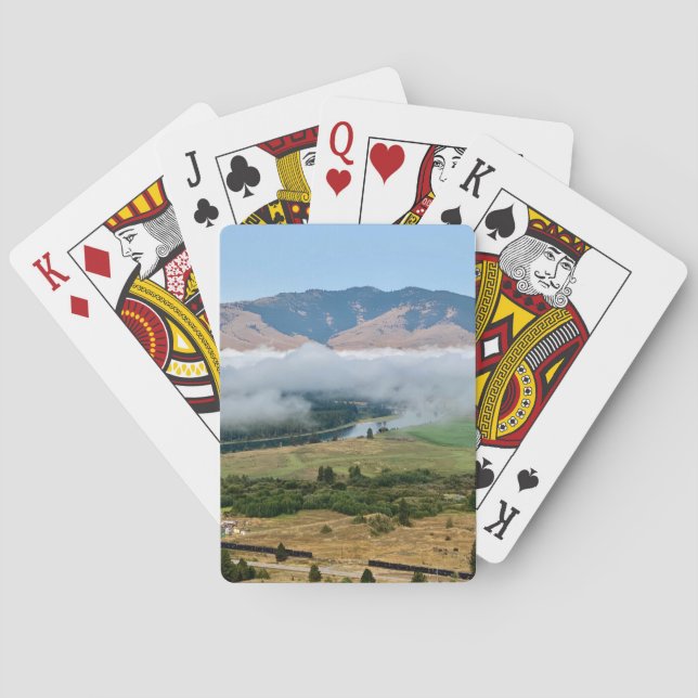 Clouds Over Flathead River Poker Cards (Back)