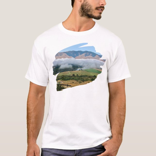 Clouds Over Flathead River T-Shirt (Front)