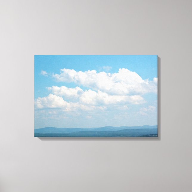 Clouds Over Mountains Canvas Print (Front)