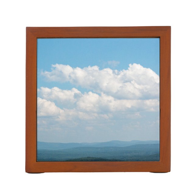 Clouds Over Mountains Desk Organizer (Back)