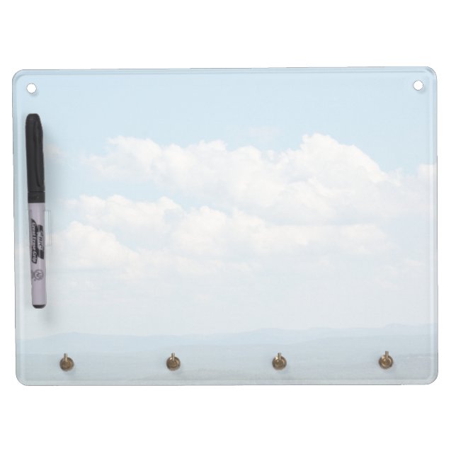 Clouds Over Mountains Dry Erase Board With Keychain Holder (Front)