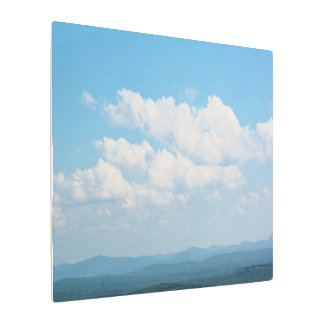 Clouds Over Mountains Metal Print