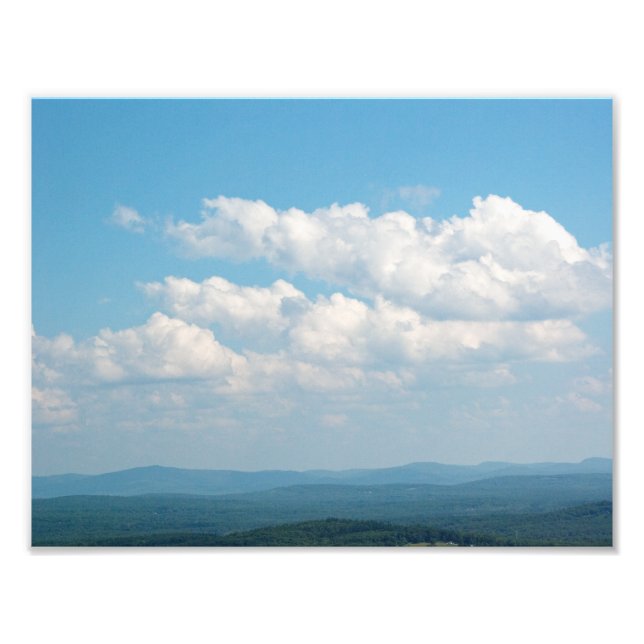 Clouds Over Mountains Photo Print (Front)