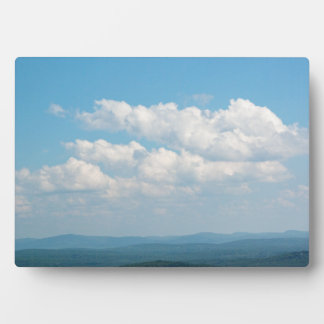 Clouds Over Mountains Plaque