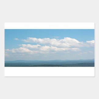 Clouds Over Mountains Rectangular Sticker