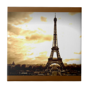 Clouds Over Paris Ceramic Tile
