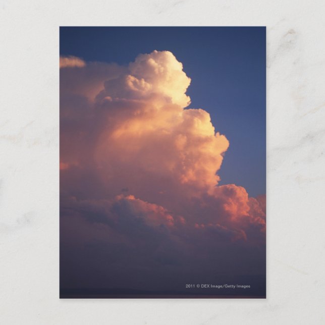 Clouds over sea at sunset postcard (Front)