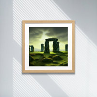 Clouds over Stonehenge Fantasy Digital Art Poster