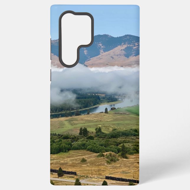 Clouds Over The Flathead River Samsung Phone Cases (Back)