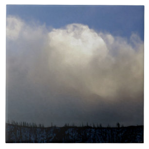 Clouds Over the Ridge Ceramic Tile