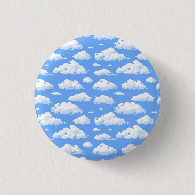 Clouds Pinback Button (Front)