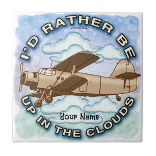 Clouds Plane Ceramic Tile