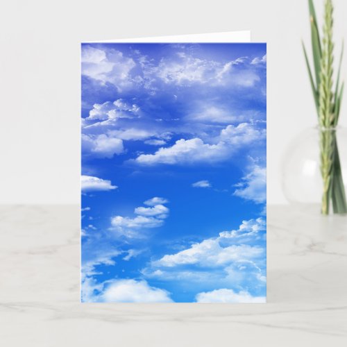 Clouds portrait card