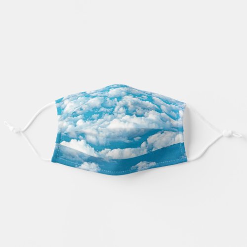 Clouds Print Cloth Face Mask _ dt
