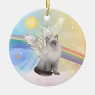 Clouds - Ragdoll Cat Angel Ceramic Ornament