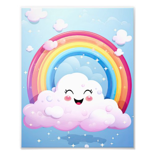 Clouds Rainbow Photo Print