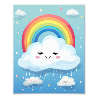 Clouds Rainbow Photo Print