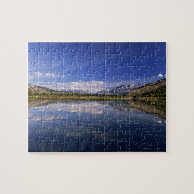 Clouds reflected in lake jigsaw puzzle (Horizontal)