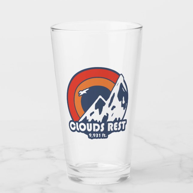 Clouds Rest Mountain Yosemite Sun Eagle Glass (Front)