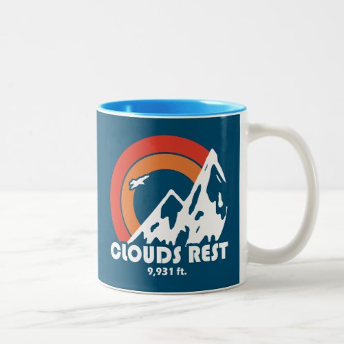 Clouds Rest Mountain Yosemite Sun Eagle Two_Tone Coffee Mug