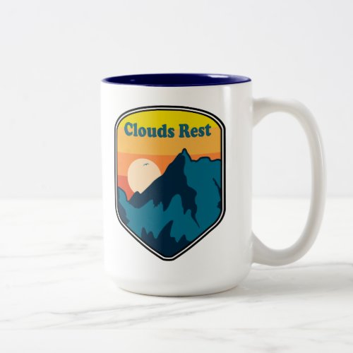 Clouds Rest Mountain Yosemite Sunrise Two_Tone Coffee Mug
