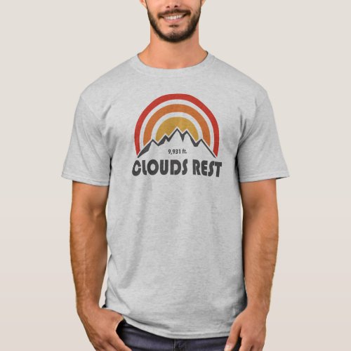 Clouds Rest Mountain Yosemite T_Shirt
