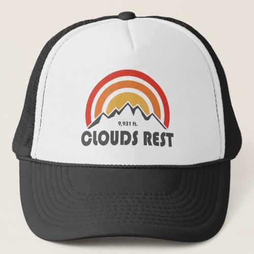 Clouds Rest Mountain Yosemite Trucker Hat