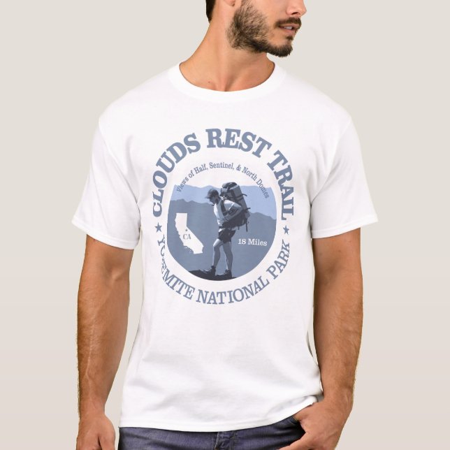 Clouds Rest Trail (BG) T-Shirt (Front)