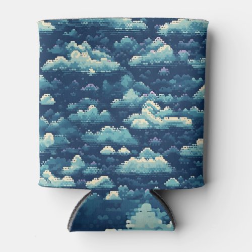 Clouds seamless pattern can cooler