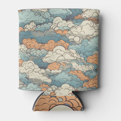 Clouds seamless pattern   can cooler