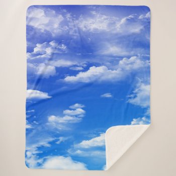 Clouds Sherpa Blanket by CBgreetingsndesigns at Zazzle
