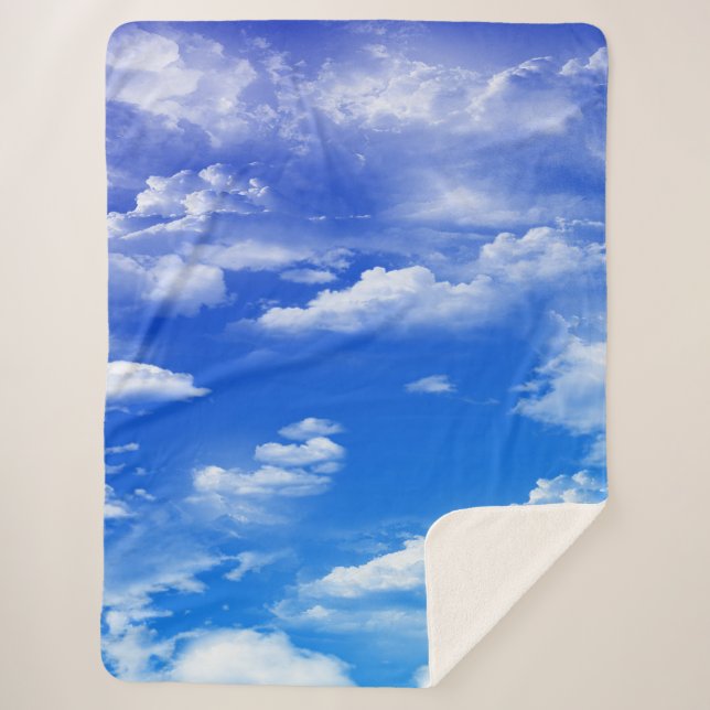 Clouds Sherpa Blanket (Front)