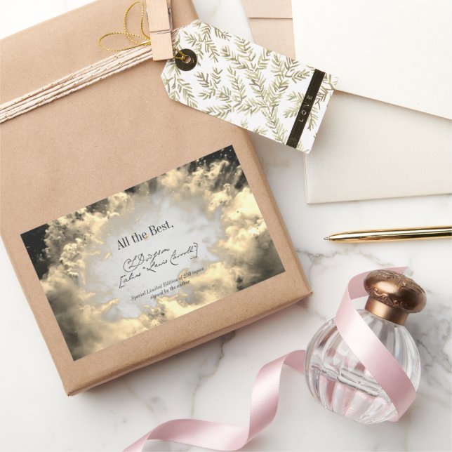 Clouds Signature Author BookPlate Template (Gifting)