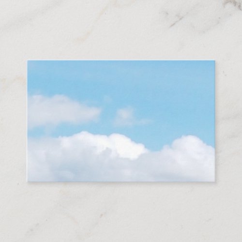 Clouds  Sky Business Card