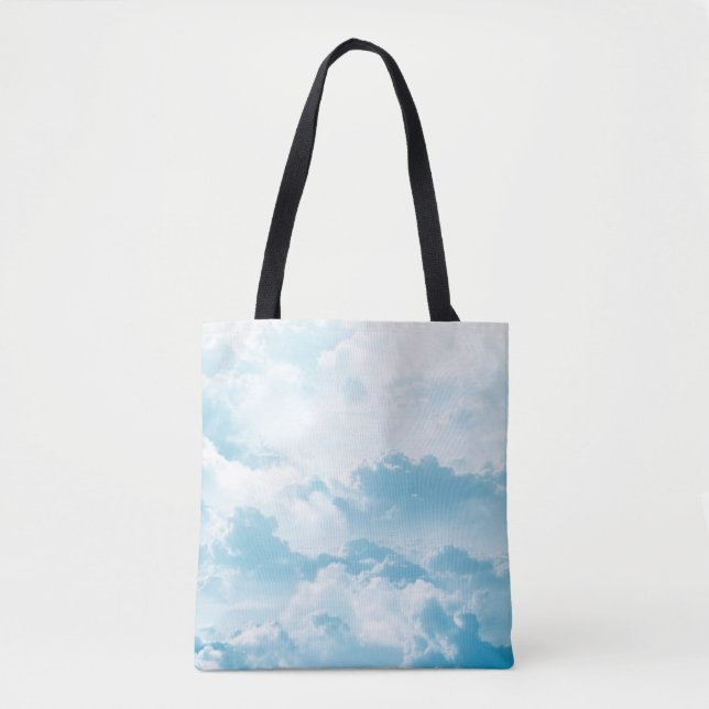 Clouds sky cartoon vector images tote bag (Front)