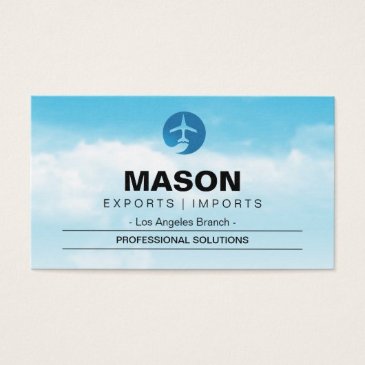 Clouds Sky | Flying Airplane (Front)