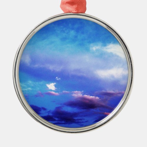 Clouds  Sky Metal Ornament