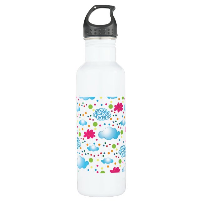 Clouds Stainless Steel Water Bottle (Front)
