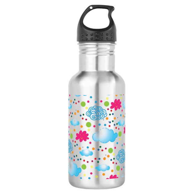 Clouds Stainless Steel Water Bottle (Front)