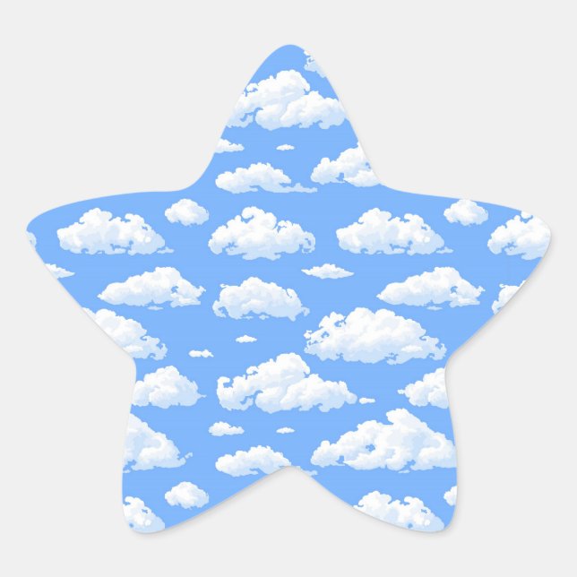 Clouds Star Sticker (Front)