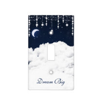 Clouds Starry Night Twinkle Light Switch Cover