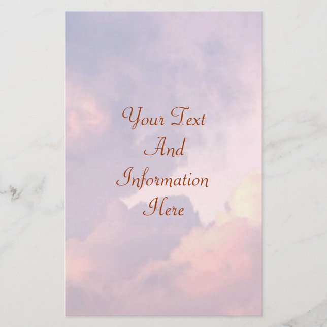 Clouds Stationery (Front)