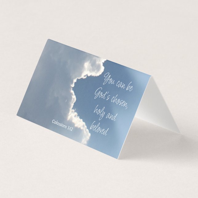 Clouds Sunlight Col 3: 12, Evangelism Card (Back)