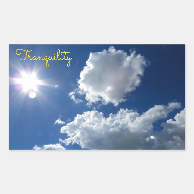 Clouds Sunstar sunburst tranquility Sticker (Front)